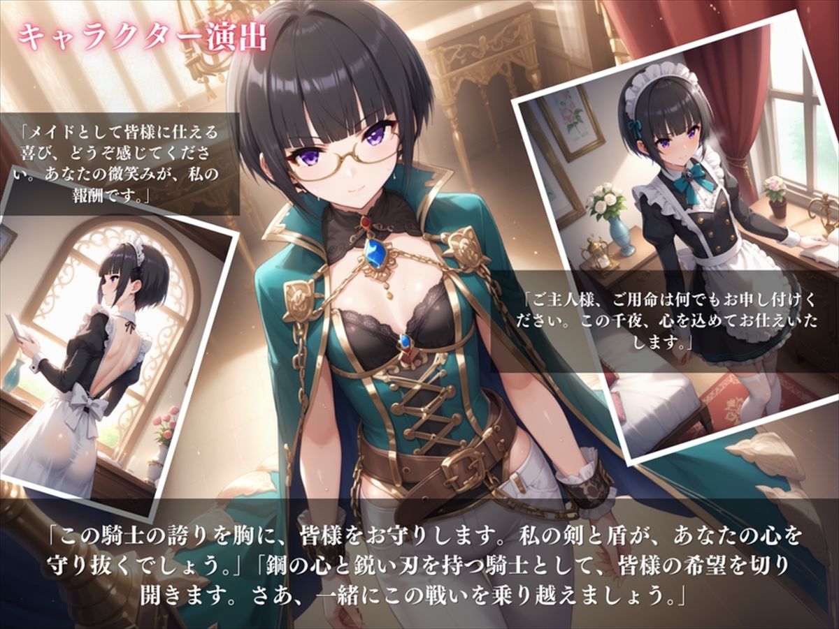 サンプル画像3:「騎士の契り」〜あなたと交わす忠誠の誓い〜(絵空事組合) [d_431478]