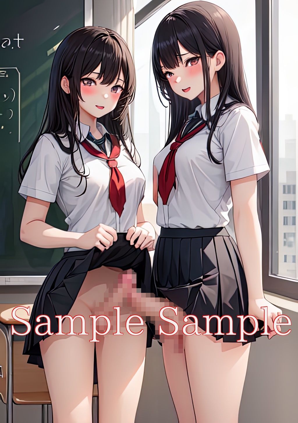 サンプル画像4:ふたなり姉妹大きさ比べ(味噌ごぼう) [d_431542]