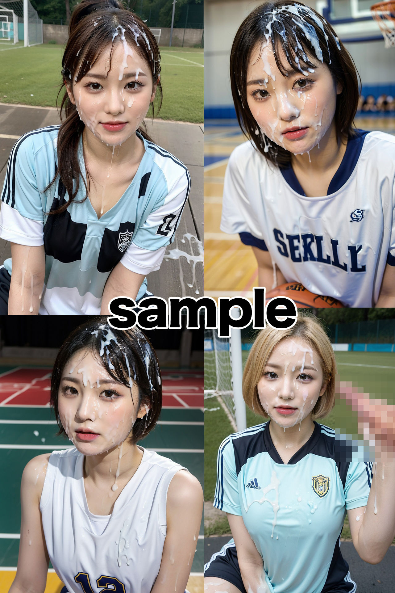 サンプル画像4:元気なスポーツ少女にザーメンぶっかけたい！(BiND！ – Bukkake is Not Dead！) [d_431546]