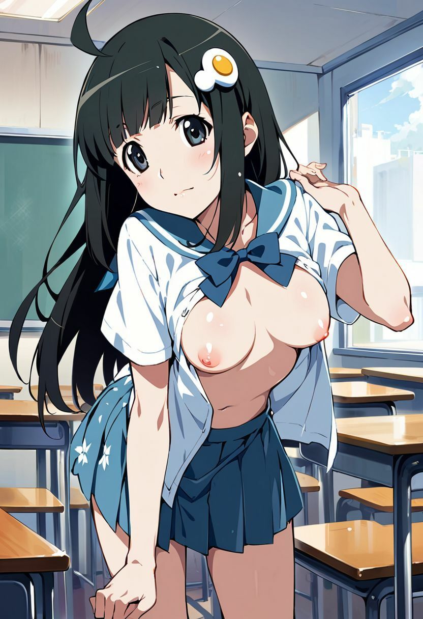 サンプル画像1:阿良々木月火の学園生活(FOX_AI漫画部) [d_431612]