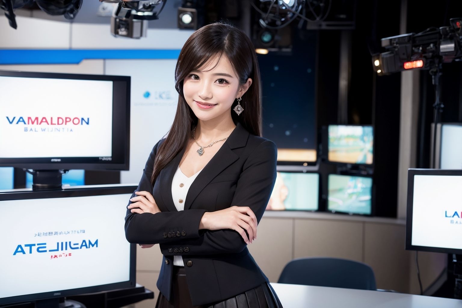 サンプル画像1:Generated Girls Collection vol.7 女子アナ ジャケット編(かまぼこ製造工場) [d_431615]