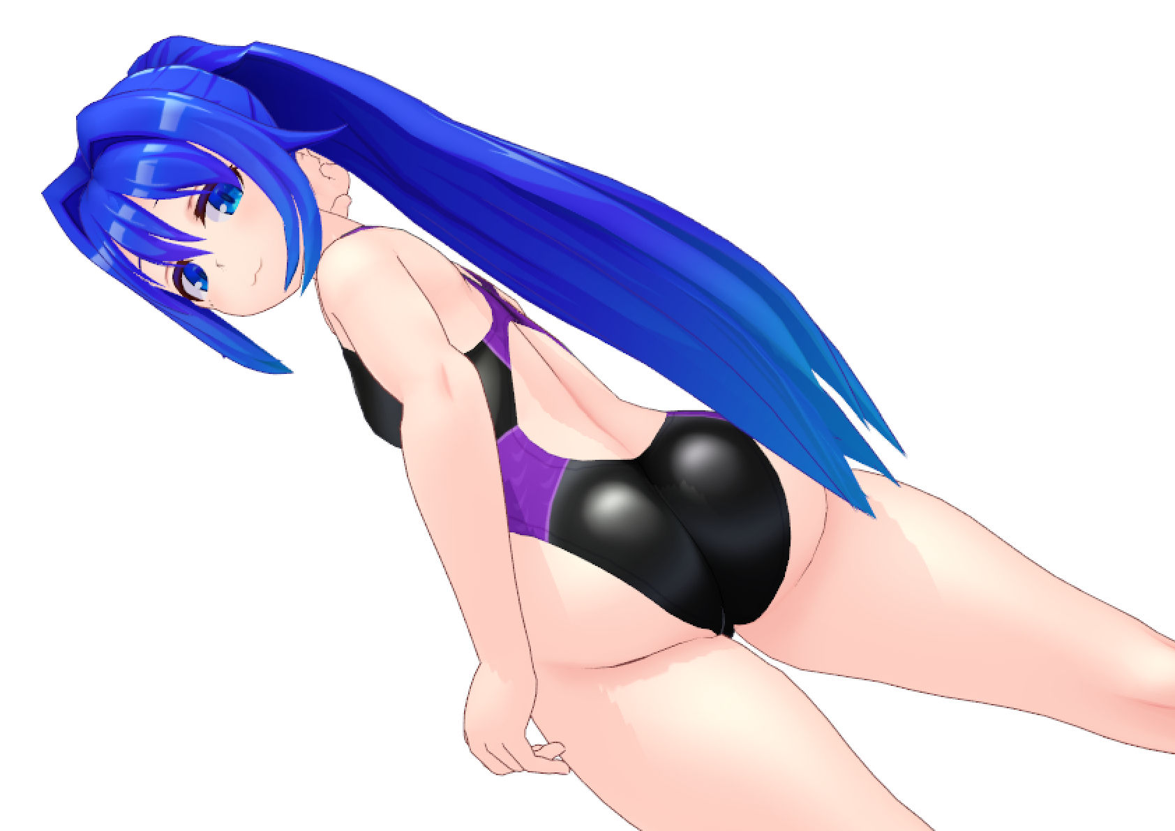 サンプル画像3:【神薙木薺MMDモデル用】競泳水着テクスチャ画像（フルパッケージ版）(トリ伯爵) [d_431621]