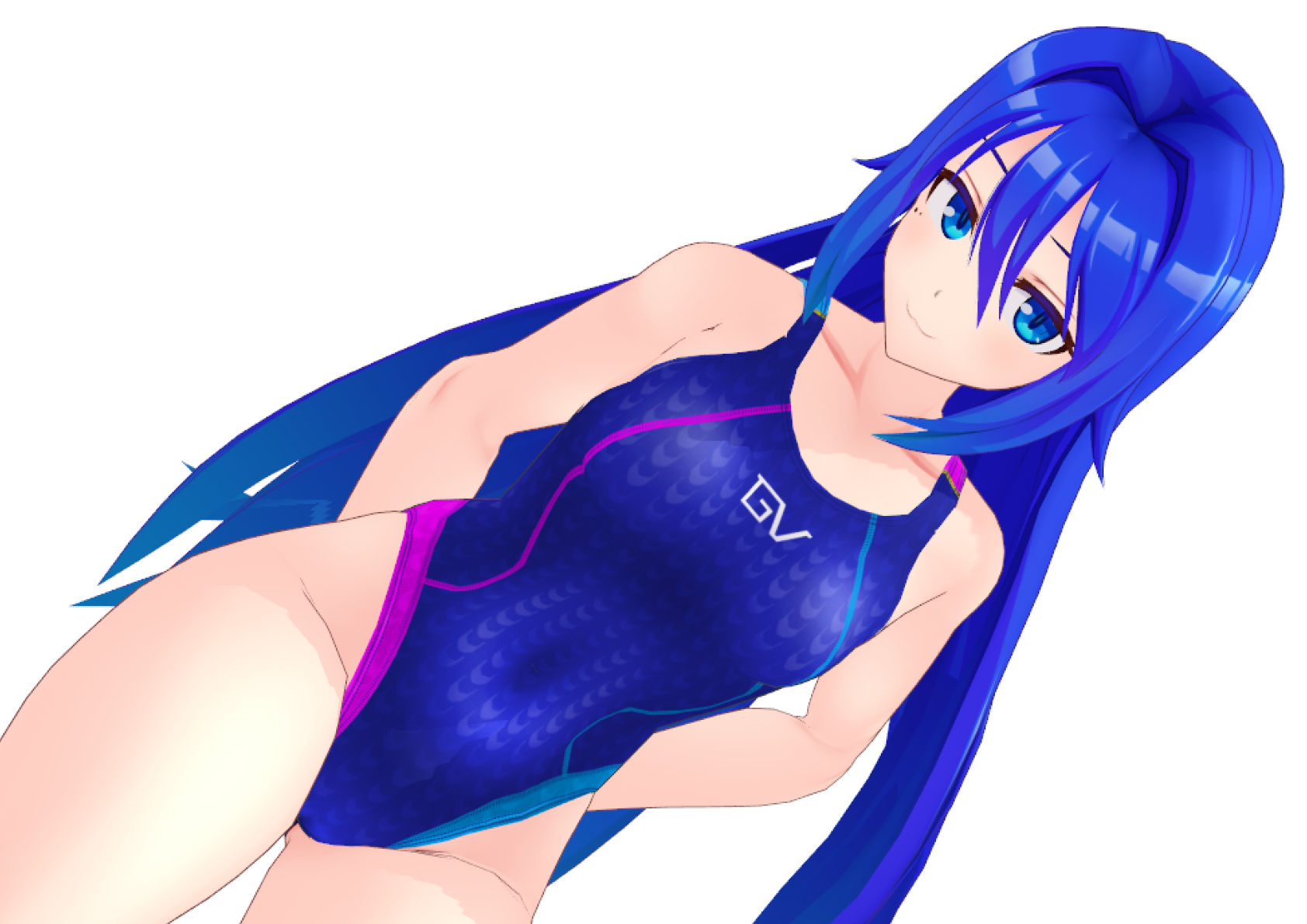 サンプル画像4:【神薙木薺MMDモデル用】競泳水着テクスチャ画像（フルパッケージ版）(トリ伯爵) [d_431621]