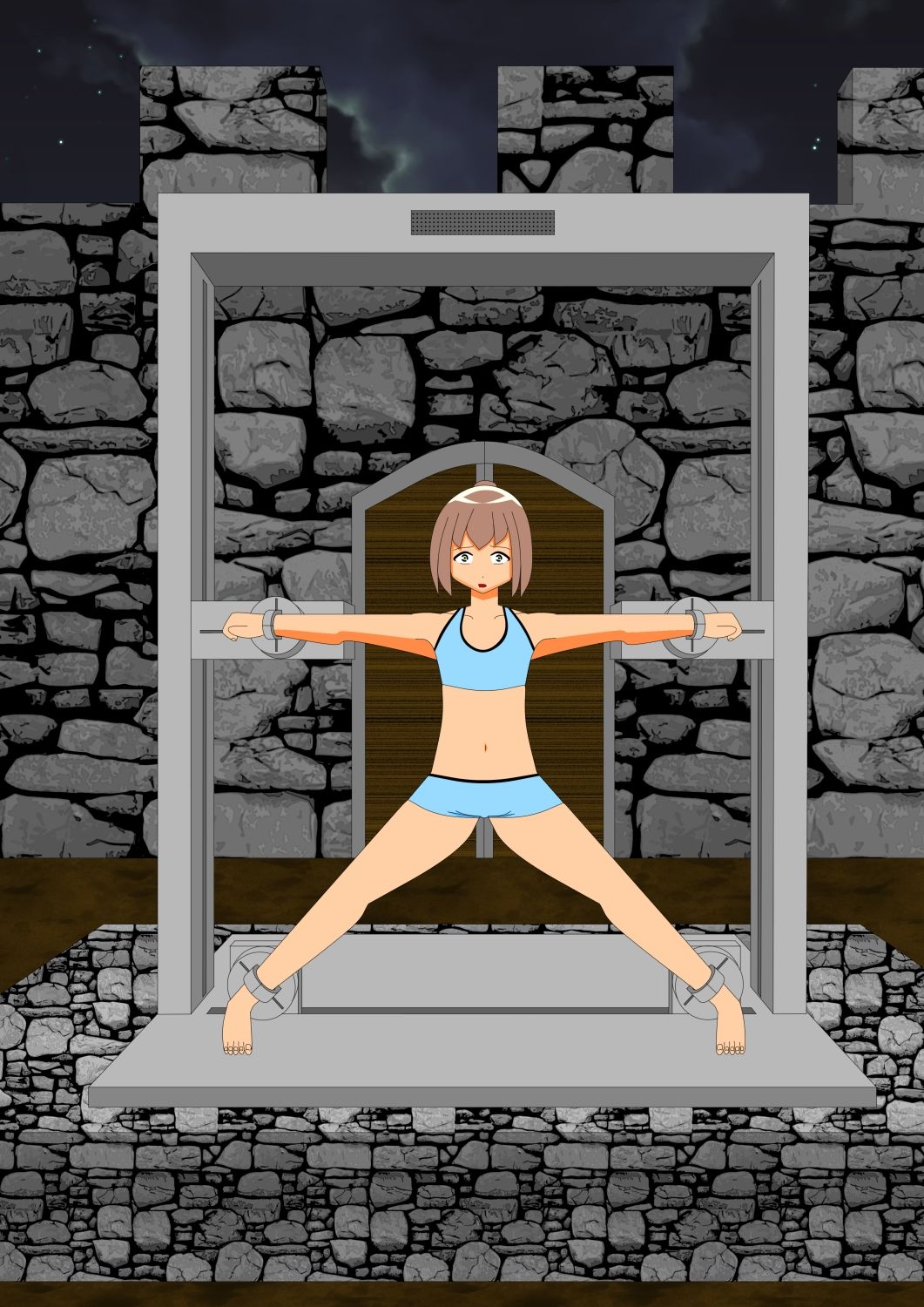 サンプル画像4:改訂版AI少女拘束絵巻1巻(眠らずの書庫) [d_431852]