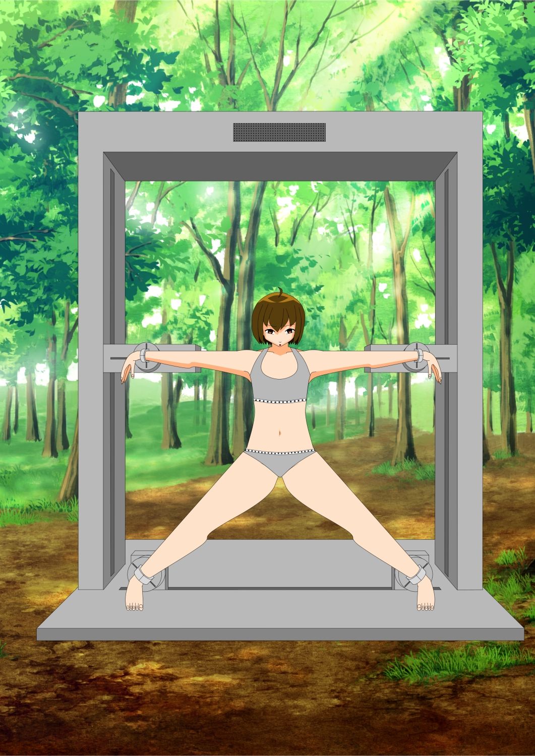 サンプル画像5:改訂版AI少女拘束絵巻1巻(眠らずの書庫) [d_431852]