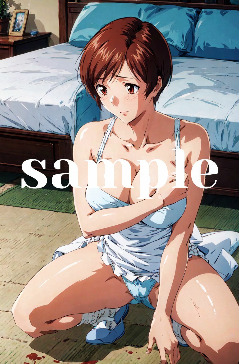 サンプル画像4:脱衣麻雀で勝負してもらっていいですか？Vol.1（スーパーリ〇ル麻雀）(ちっぱいですがなにか) [d_431872]