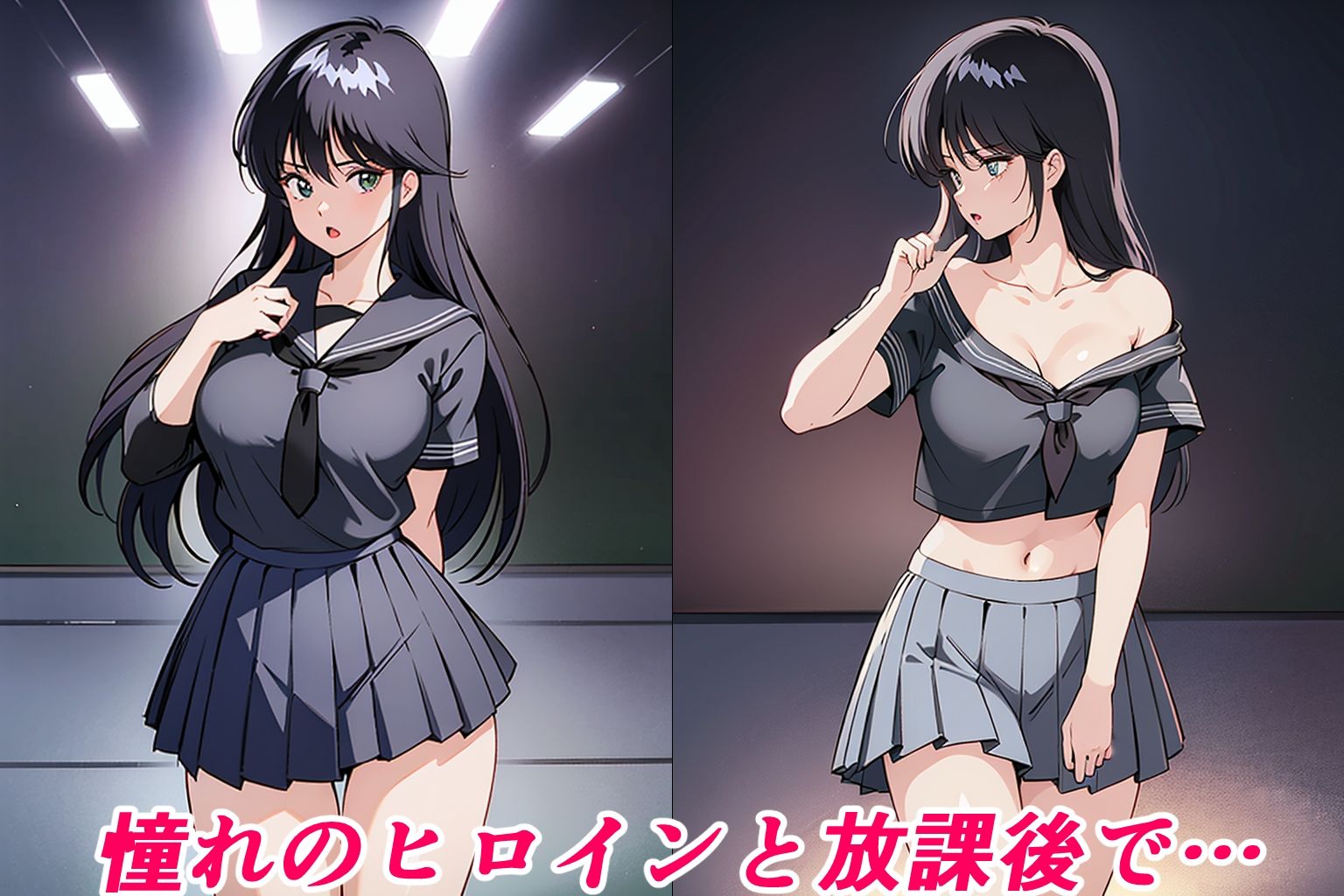 サンプル画像1:放課後の教室で（CG・170枚）(Sakaki IndustryAI（2D）) [d_431946]