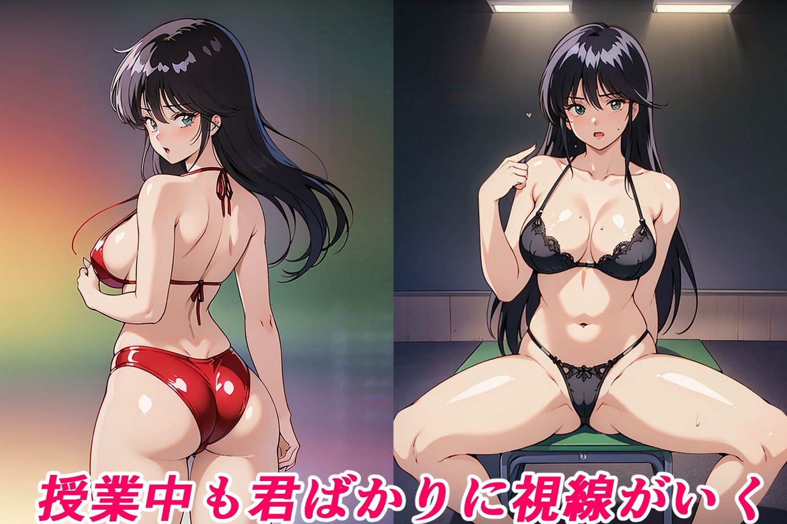 サンプル画像3:放課後の教室で（CG・170枚）(Sakaki IndustryAI（2D）) [d_431946]
