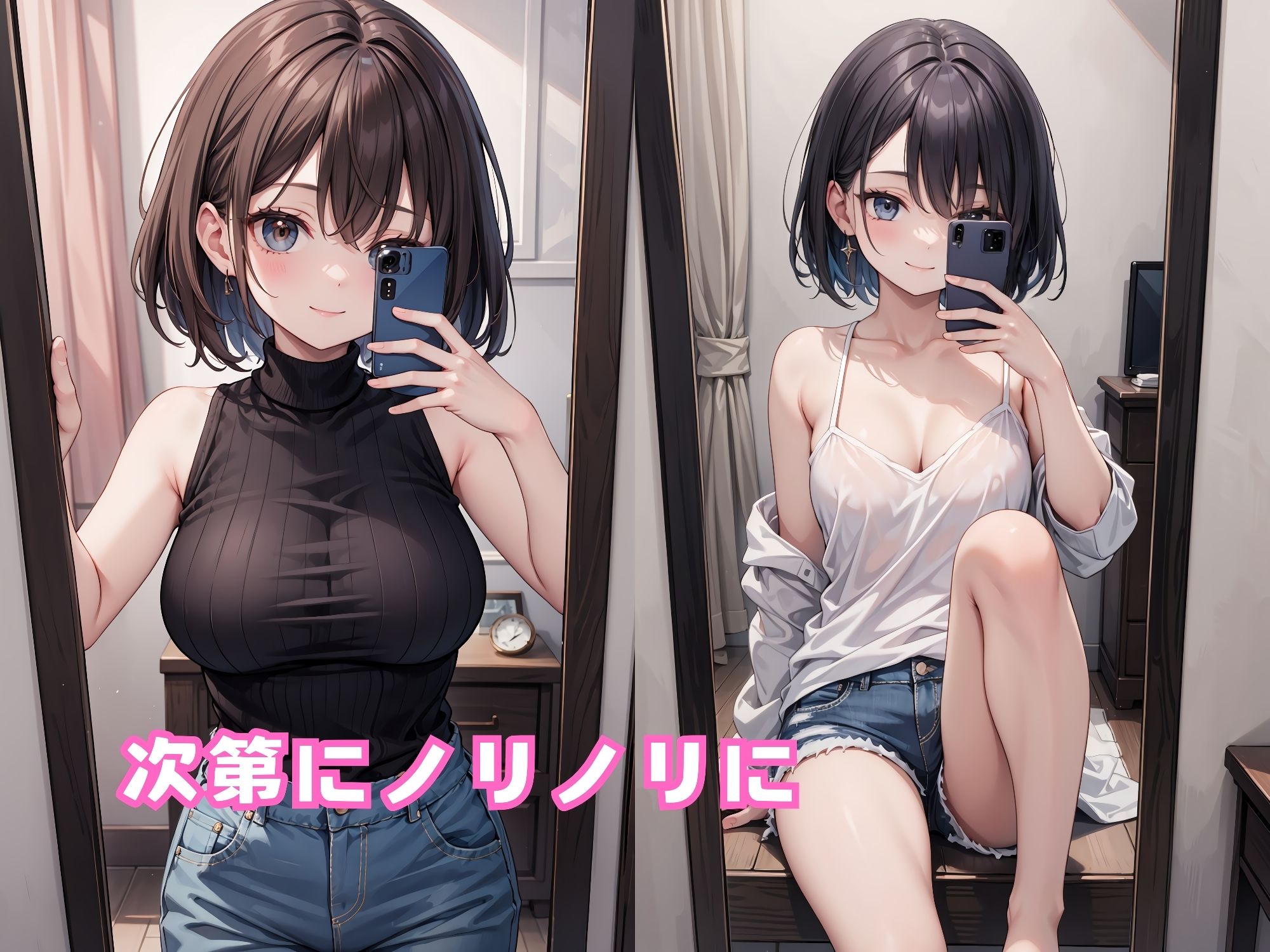 サンプル画像2:SNSで知り合った子達に写真送ってと頼んでみた(まき@AI) [d_432013]