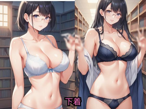 サンプル画像6:うちの学校の七不思議は変わっている。図書室の幽霊編(AI結) [d_432228]