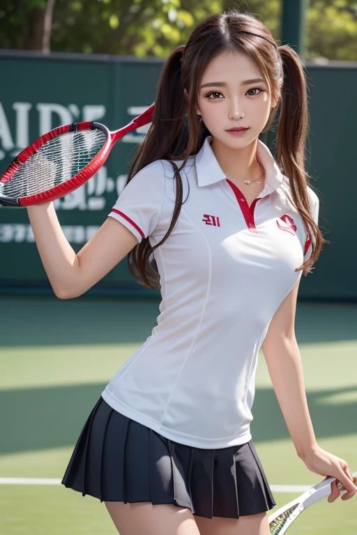 サンプル画像3:コートの女神: テニスを楽しむ美女たち(夢幻出版) [d_432232]