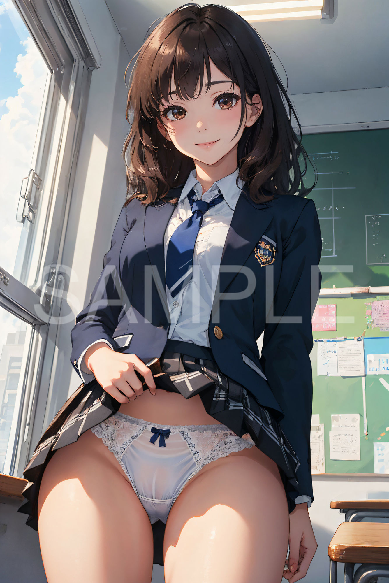 サンプル画像1:制服女子パンティー図鑑 その3(あなスタシア) [d_432242]