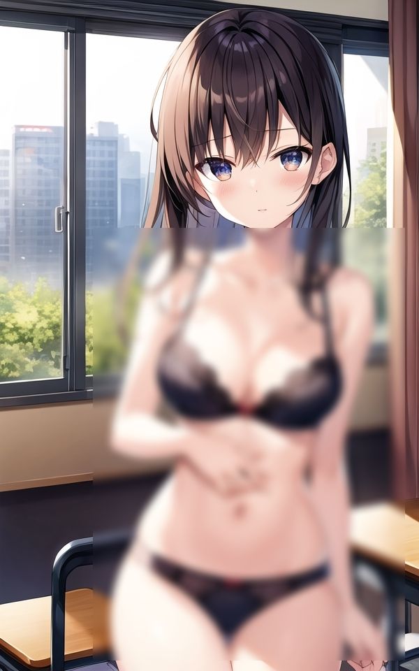 サンプル画像2:下着だけの、僕だけのマドンナ(AI美女工房) [d_432256]