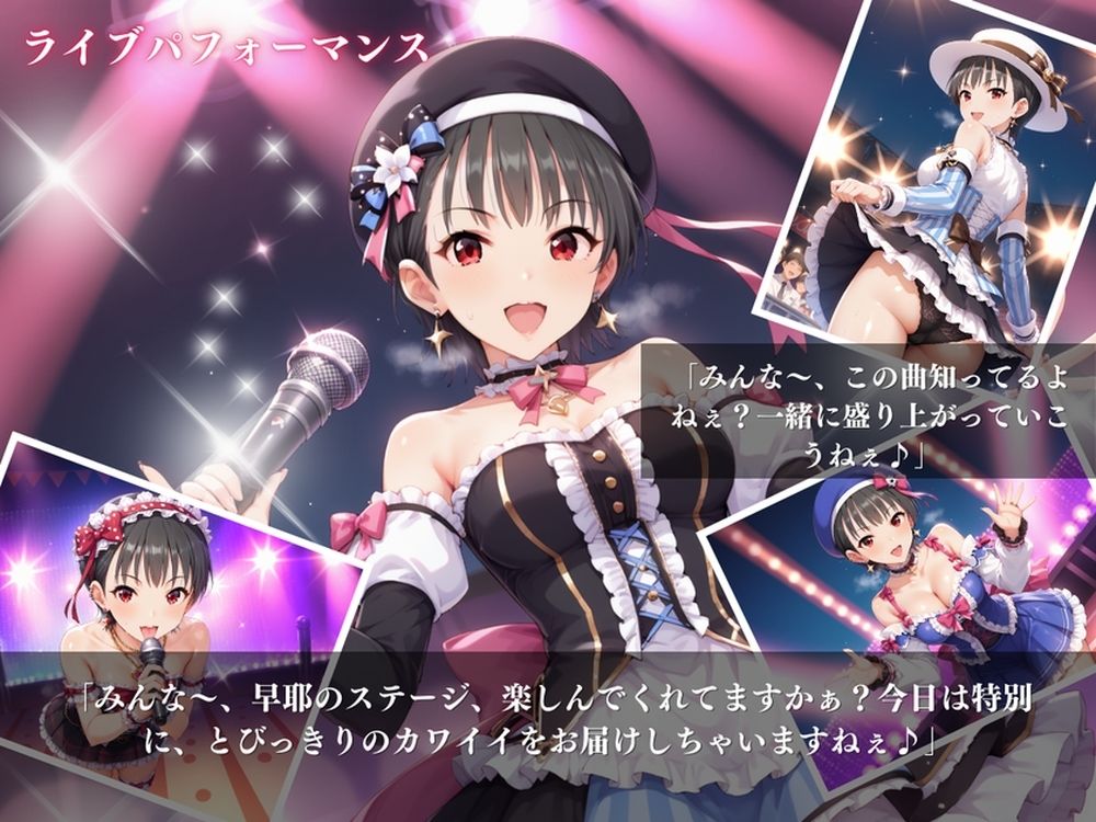 サンプル画像1:「早耶の魅惑のアイドル道」 – エロかわアイドル奮闘記 -(絵空事組合) [d_432328]