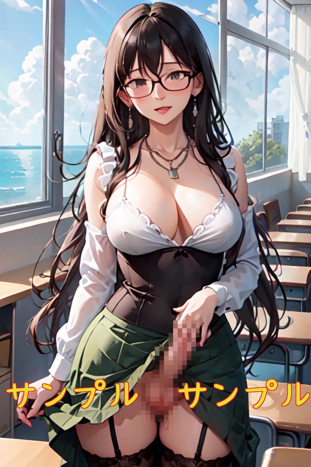 サンプル画像2:人妻ふたなり女教師(味噌ごぼう) [d_432408]