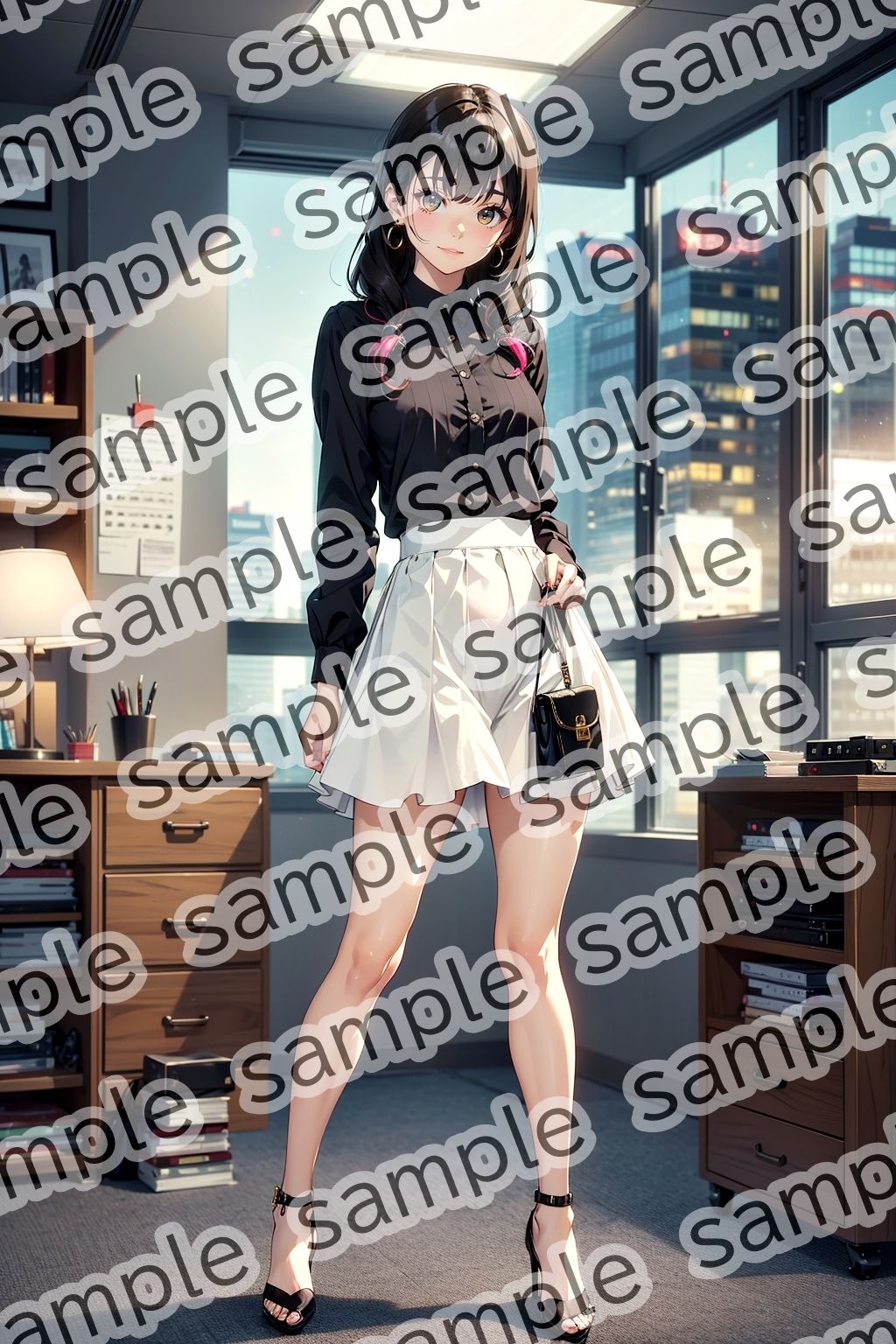 サンプル画像6:生足ミニスカートで出社するOL vol.2(あらぶるま18＋（二次元）) [d_432518]