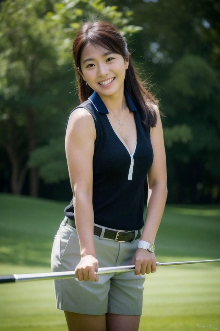 サンプル画像3:美人ゴルファー19番ホール(AI美女写真集) [d_432581]