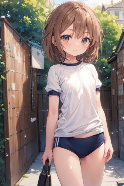 サンプル画像1:体操服ブルマの茶髪ちゃんにぶっかけ中出し(とらいあどら) [d_432686]