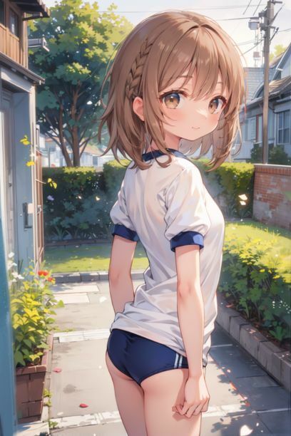 サンプル画像2:体操服ブルマの茶髪ちゃんにぶっかけ中出し(とらいあどら) [d_432686]