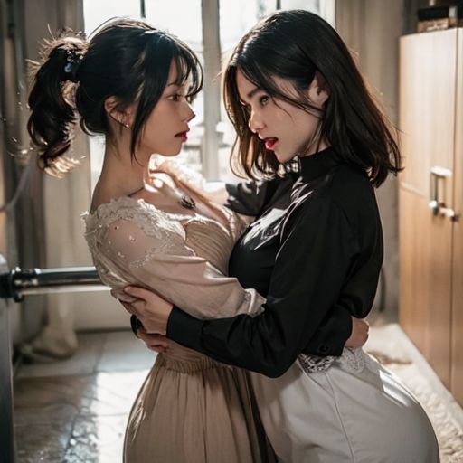 サンプル画像2:女の喧嘩 キャットファイト Catfight AI動画4(CFAIC) [d_432707]