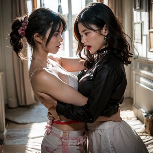 サンプル画像3:女の喧嘩 キャットファイト Catfight AI動画4(CFAIC) [d_432707]