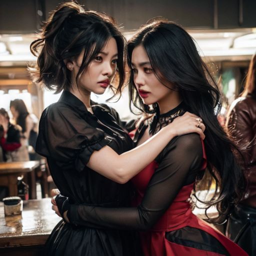 サンプル画像4:女の喧嘩 キャットファイト Catfight AI動画4(CFAIC) [d_432707]