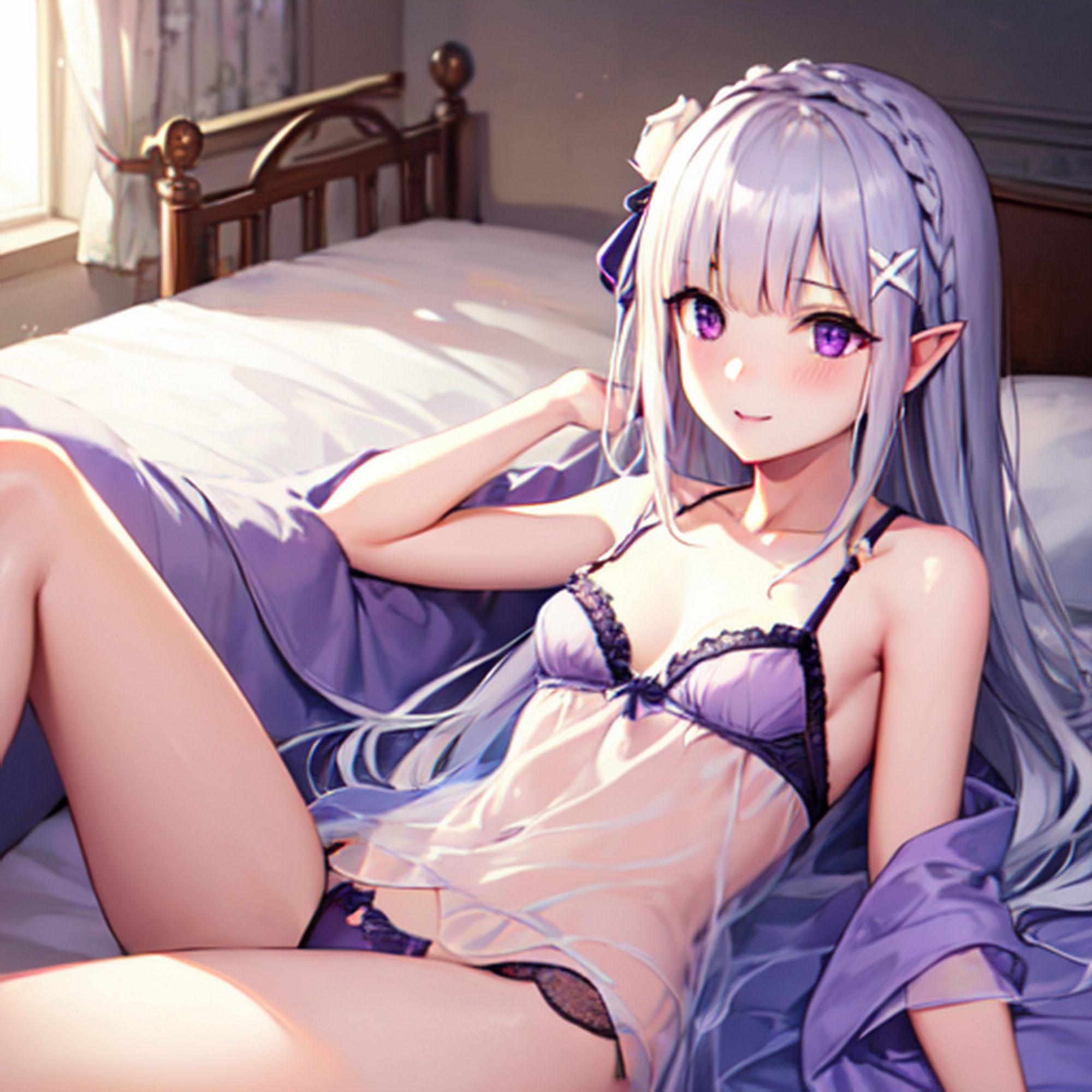 サンプル画像1:ベットへのお誘い エミリア(サクマのアトリエ) [d_432754]