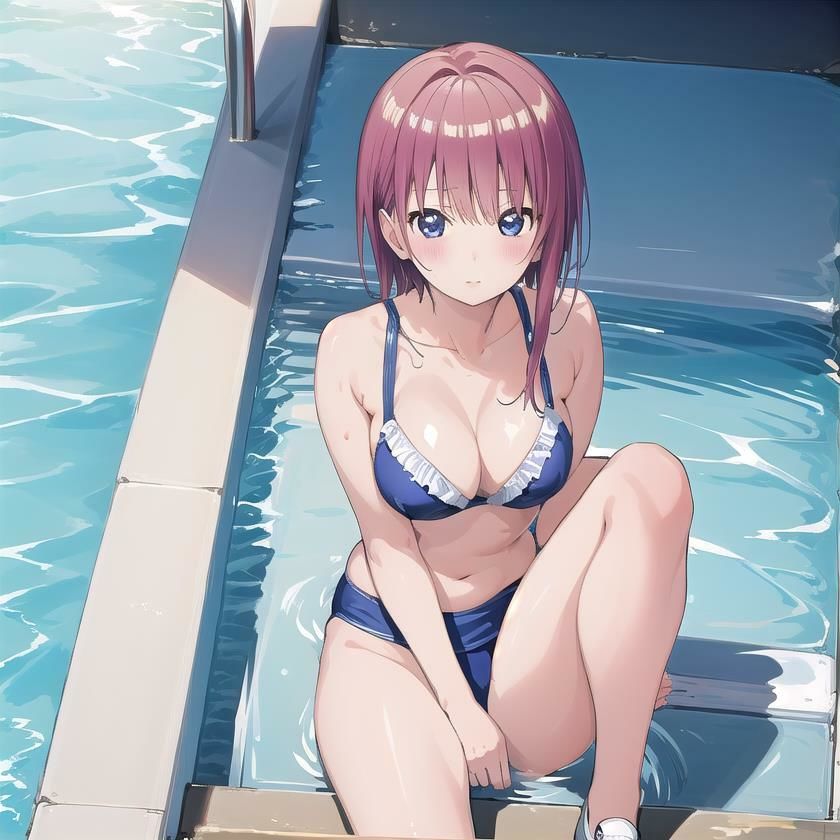 サンプル画像3:〜五等分の●嫁 水着編〜 中●一花 CG集 ＃2(イラストえちえち) [d_432781]