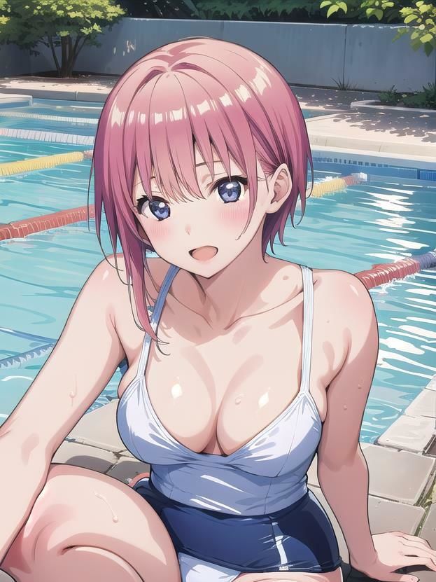 サンプル画像4:〜五等分の●嫁 水着編〜 中●一花 CG集 ＃2(イラストえちえち) [d_432781]