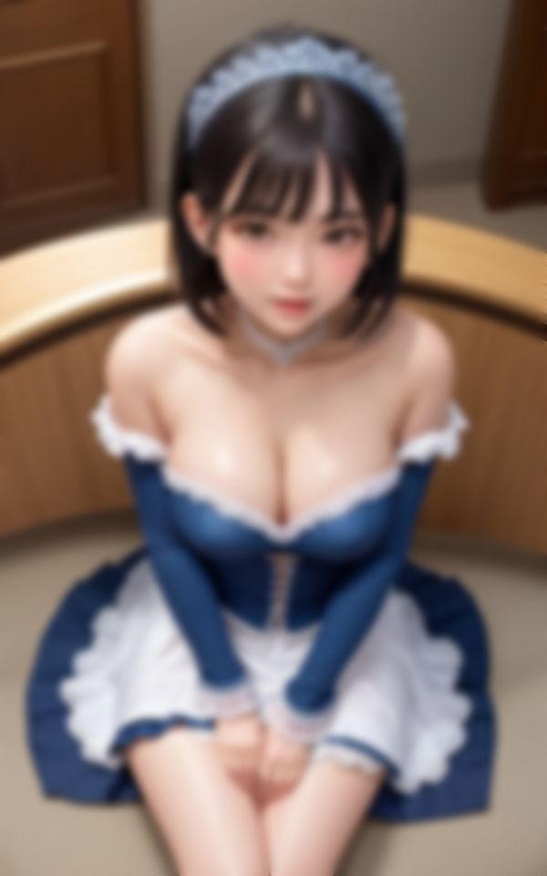 サンプル画像4:某校内の文化祭で見つけたアイドル並みにかわいいメイド女学生撮影写真集(リアルAI美女) [d_432844]