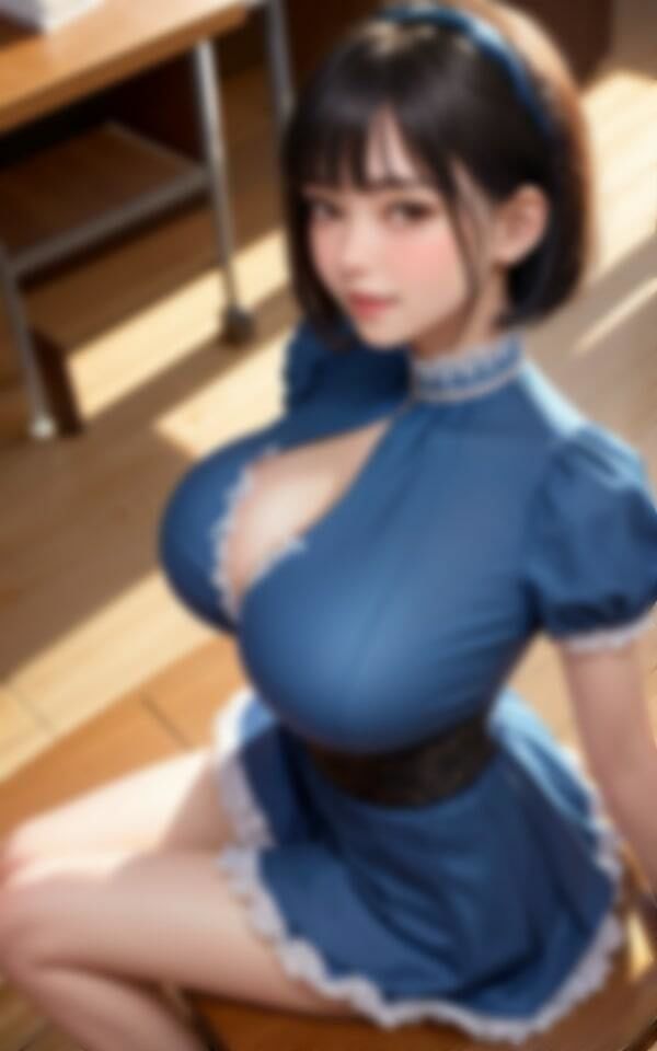 サンプル画像3:文化祭で大人気のカフェで働く可愛すぎるエチエチメイド女学生写真集(美人ズ) [d_432852]