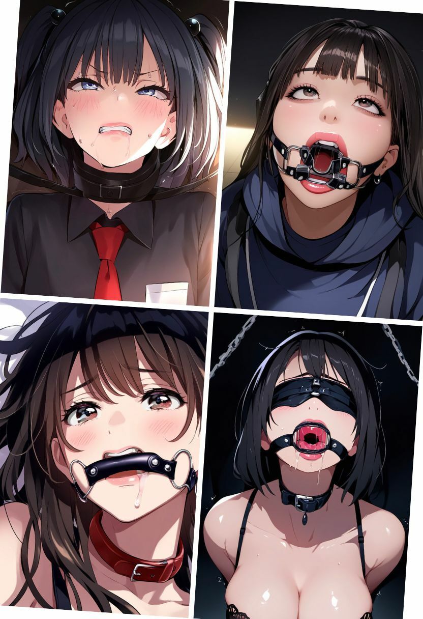 サンプル画像2:猿轡・口枷・目隠し・乳首ピアス・拘束｜女を調教するSMイラスト集500枚（緊縛・縛り・拷問・辱め）(エロロ兵長) [d_433035]