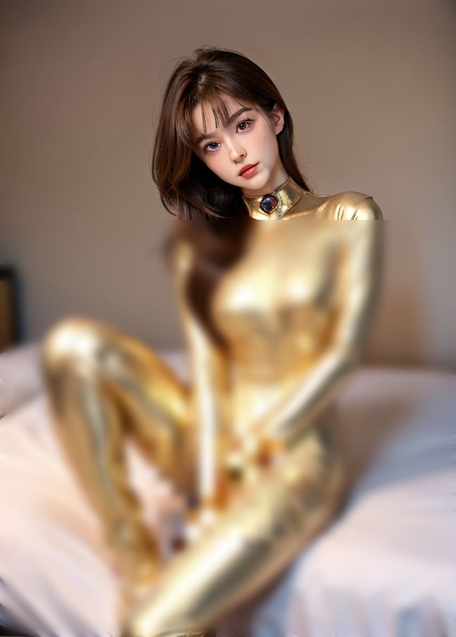 サンプル画像4:エロ美少女戦隊ヒーロー’ベッドの上でドスケベな闘い’(AI美女缶詰) [d_433203]