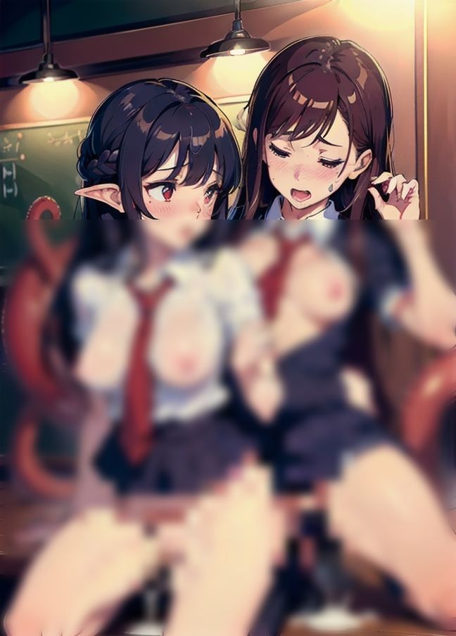 サンプル画像3:触手と3Pするガチレズ(美女の館) [d_433204]