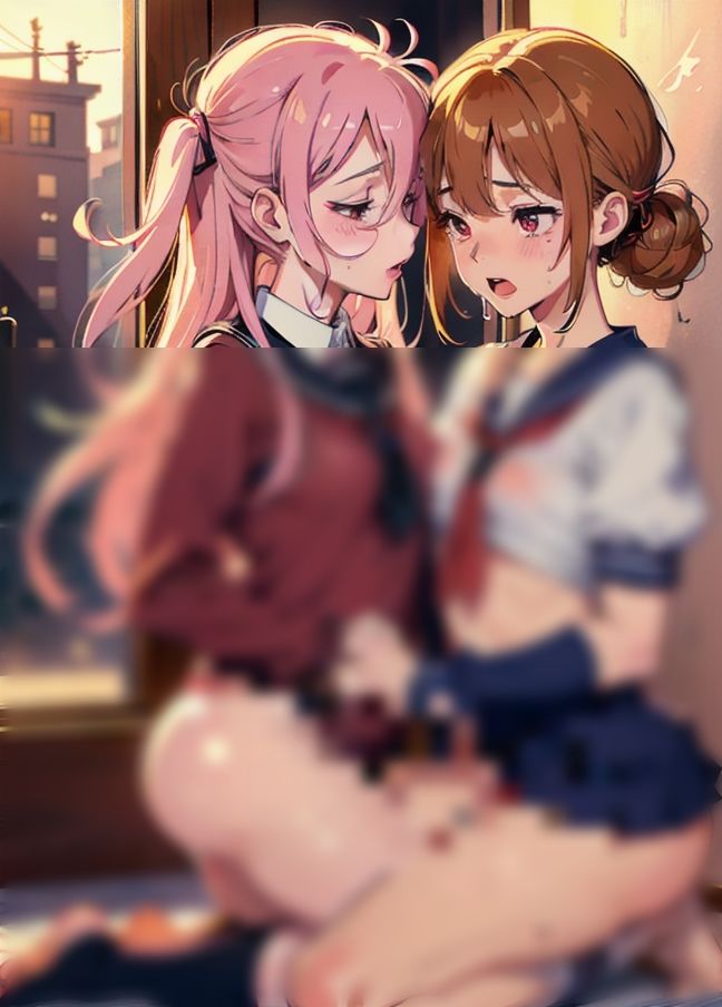 サンプル画像2:触手レズビアン’触手に快楽堕ちした2人の女の子’(高級シャンパンが飲みたい) [d_433208]