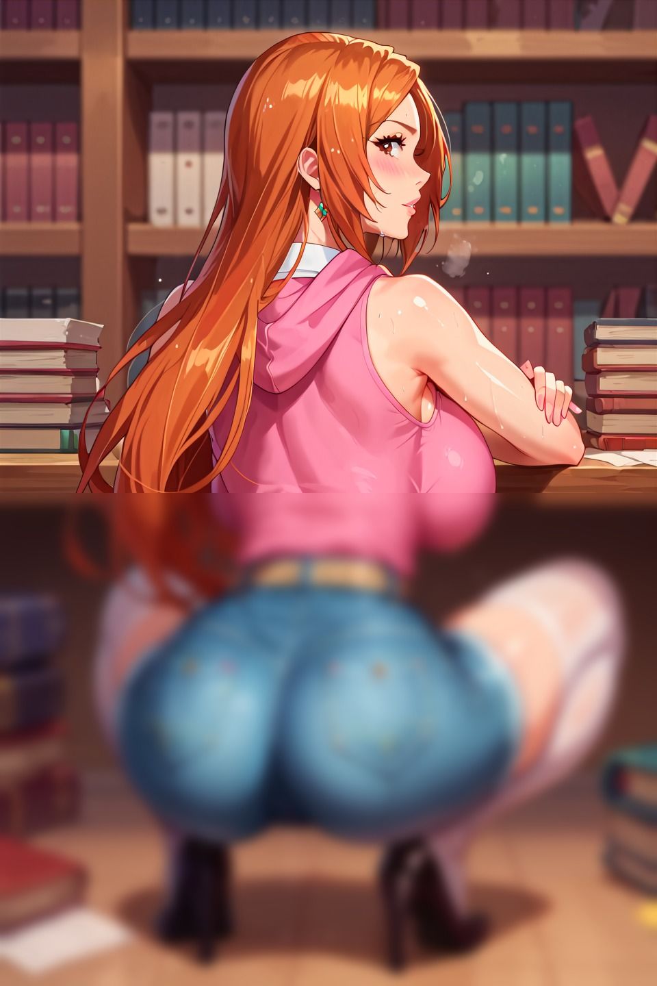 サンプル画像1:さまざま おりひ〇 ハイクオリティ（中だし、アナル見え、騎乗位、スポブラ、水着、etc…）(えーあいぱたーん) [d_433221]