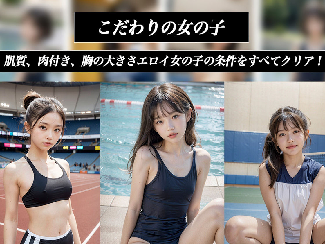 サンプル画像4:ちっぱい女子校生の部活 失禁陸上部・オナニー水泳部・パイズリバレー部(グッドラック) [d_433264]