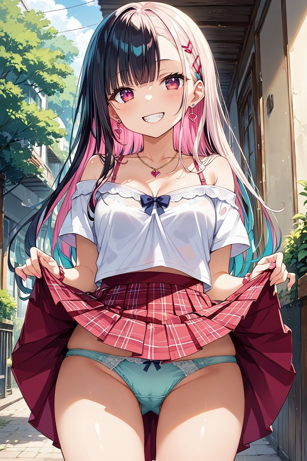 サンプル画像1:からかうだけのつもりがオタクくんのちん○にはまりお掃除フェラまでしてしまうギャル バックSEX編(美少女をAIしてる) [d_433282]