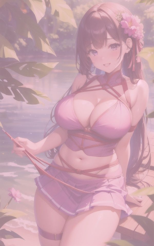 サンプル画像5:「恥ずかしい…」縛り風エロ過ぎ衣装(LOVE美女) [d_433308]