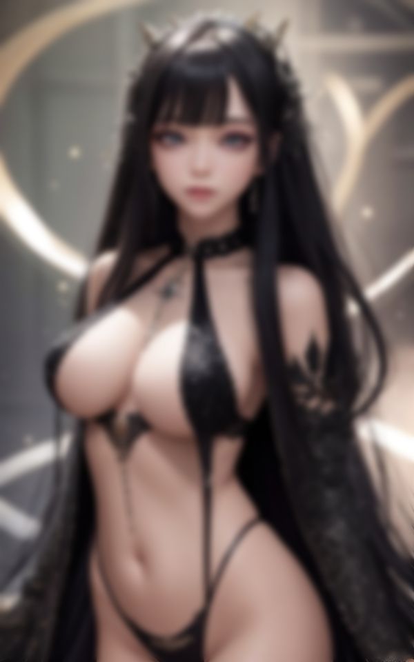 サンプル画像1:淫らなおっぱいでカメラマンを誘惑する小悪魔美人コスプレイヤー(スーパーAI) [d_433340]