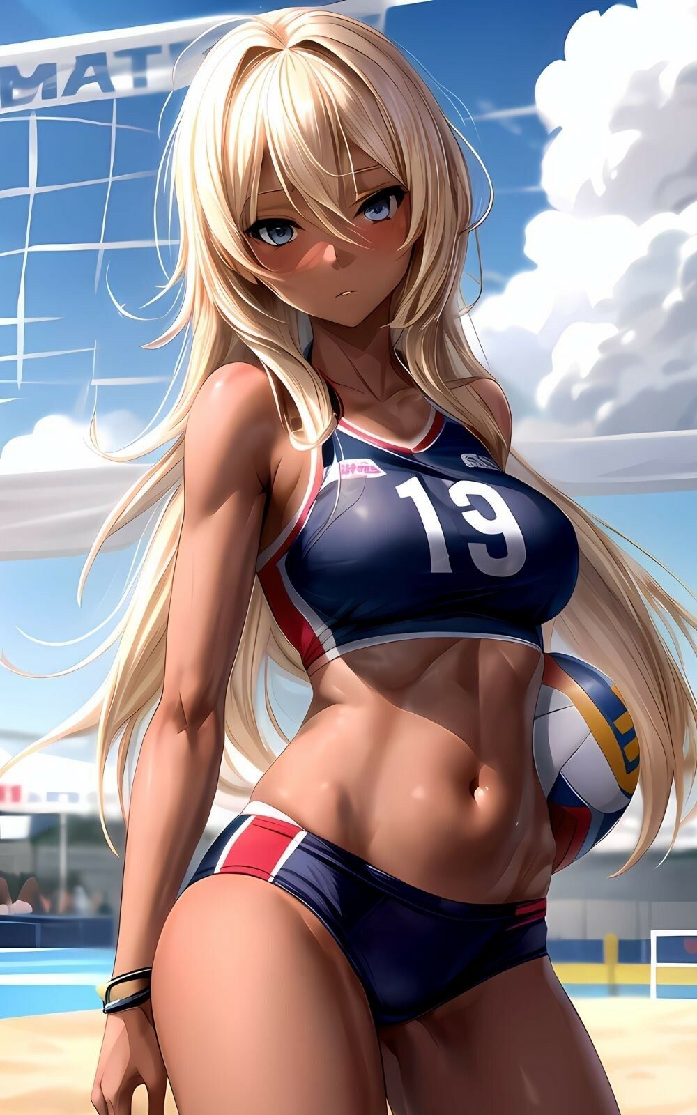 サンプル画像1:ビーチバレー女子とやりまくり(Aidoll) [d_433341]