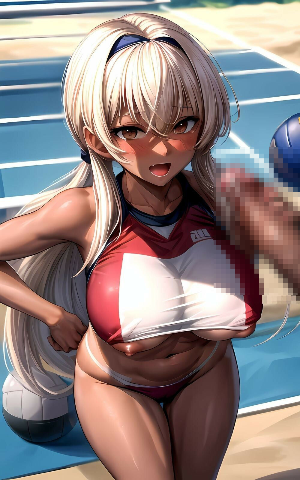 サンプル画像3:ビーチバレー女子とやりまくり(Aidoll) [d_433341]