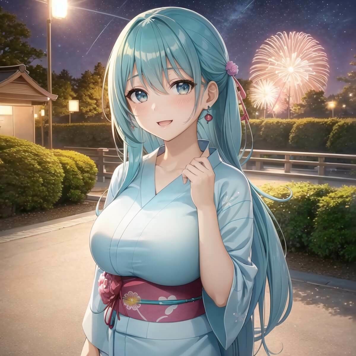 サンプル画像3:君と最後の夏祭り6【セリフ付き10枚付き！美麗画像400枚収録】(ほわいとえんじぇる) [d_433411]