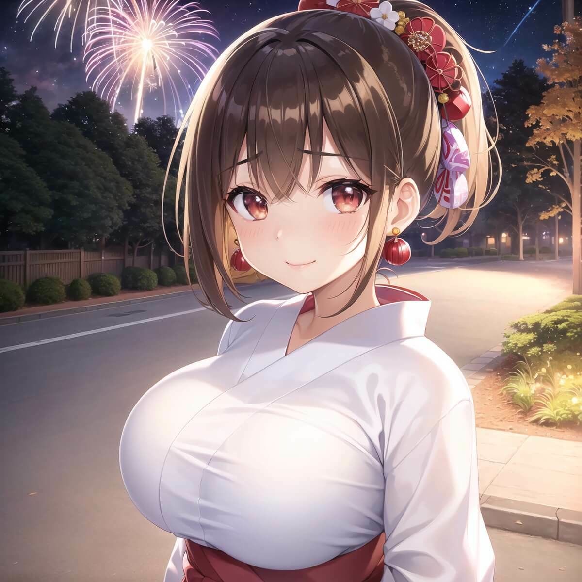 サンプル画像3:君と最後の夏祭り7【セリフ付き10枚付き！美麗画像400枚収録】(ほわいとえんじぇる) [d_433412]