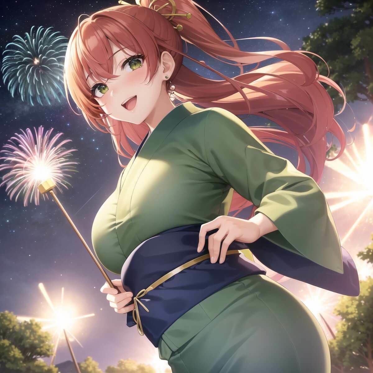 サンプル画像3:君と最後の夏祭り8【セリフ付き10枚付き！美麗画像400枚収録】(ほわいとえんじぇる) [d_433416]