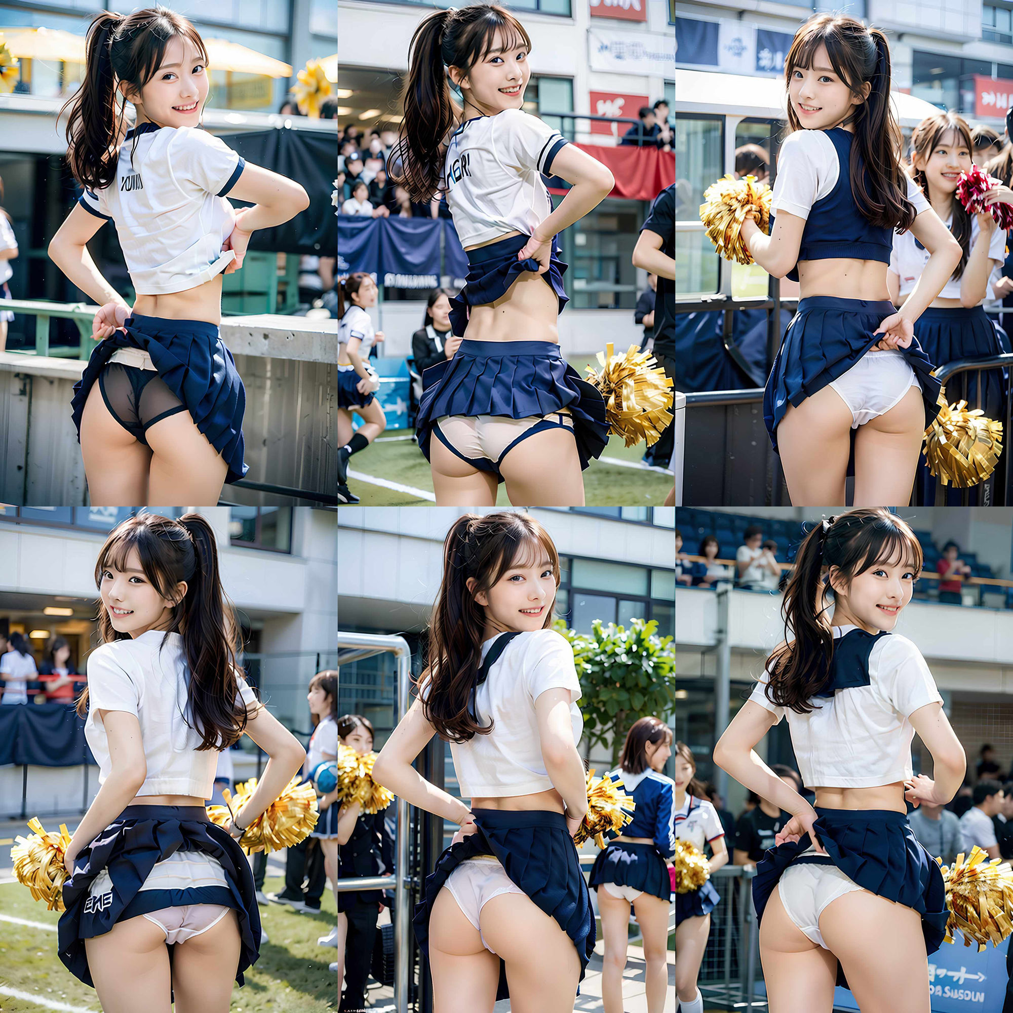 サンプル画像5:チアパンを忘れて生パンツで応援するチアガール vol:2(SakuraBooks) [d_433419]