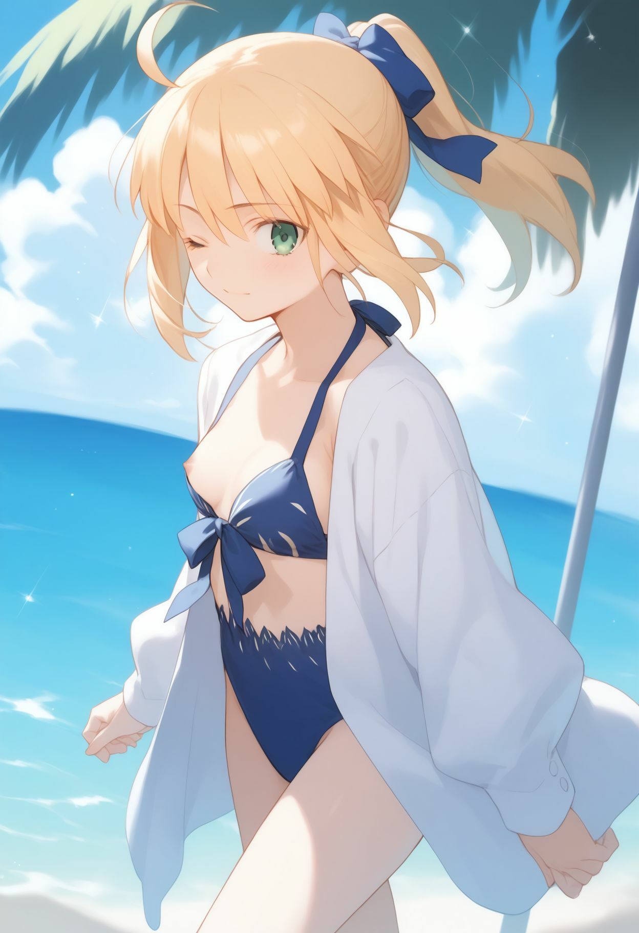 サンプル画像1:夏だ水着だセイバーだ(RED WING) [d_433460]