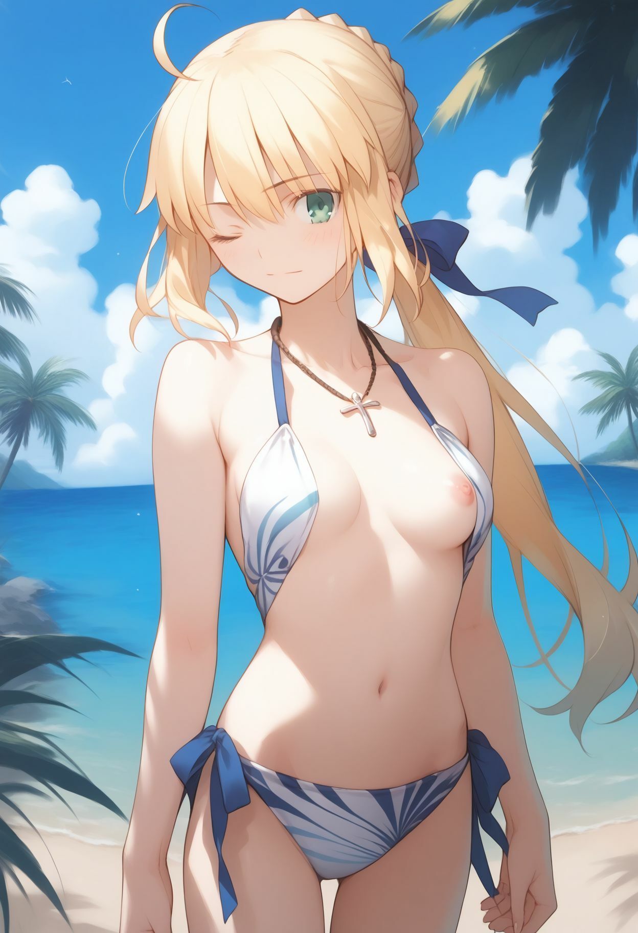 サンプル画像3:夏だ水着だセイバーだ(RED WING) [d_433460]