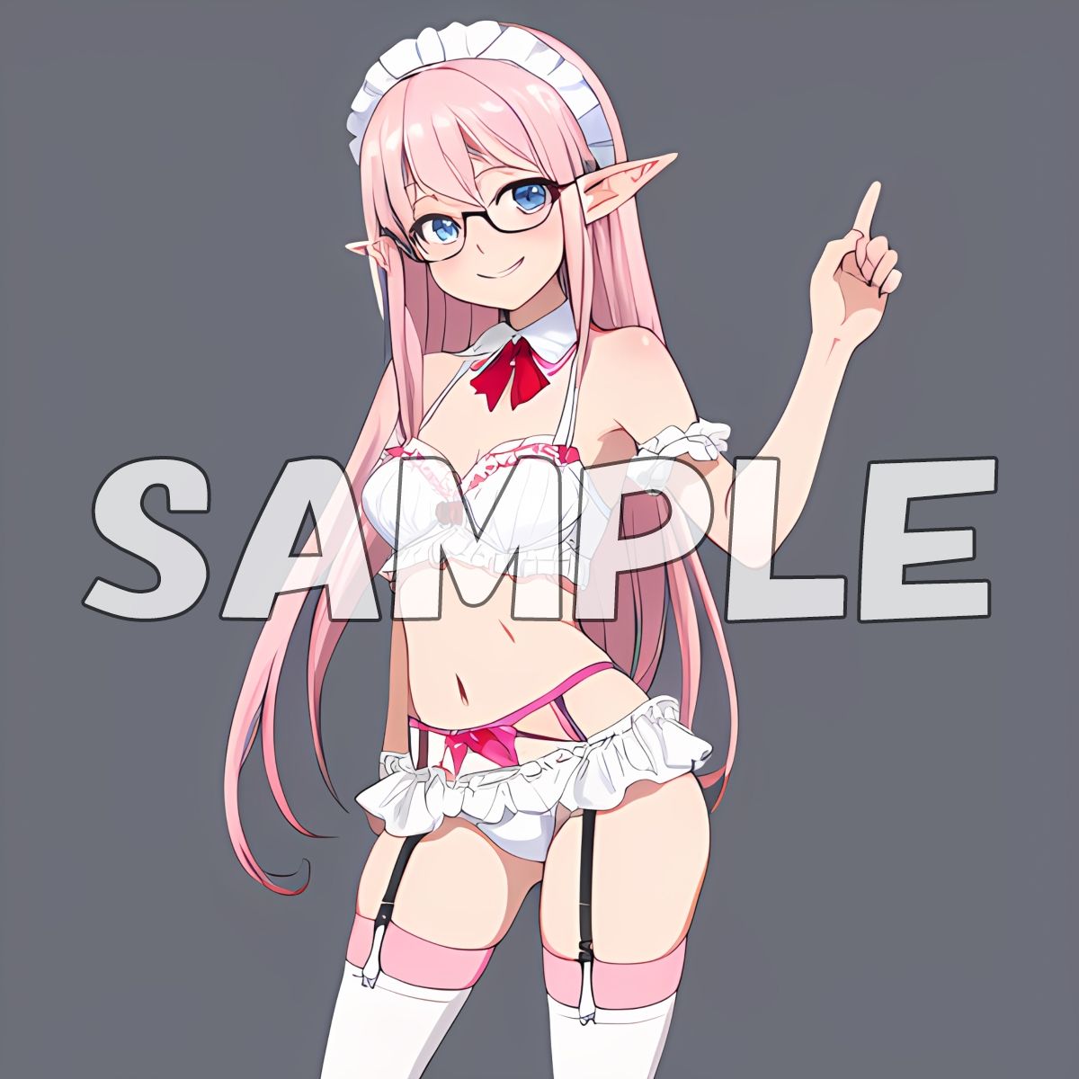 サンプル画像3:きまぐれ眼鏡ッ娘おぱんつ04 人外編 森人種零壱(牡丹桜) [d_433493]