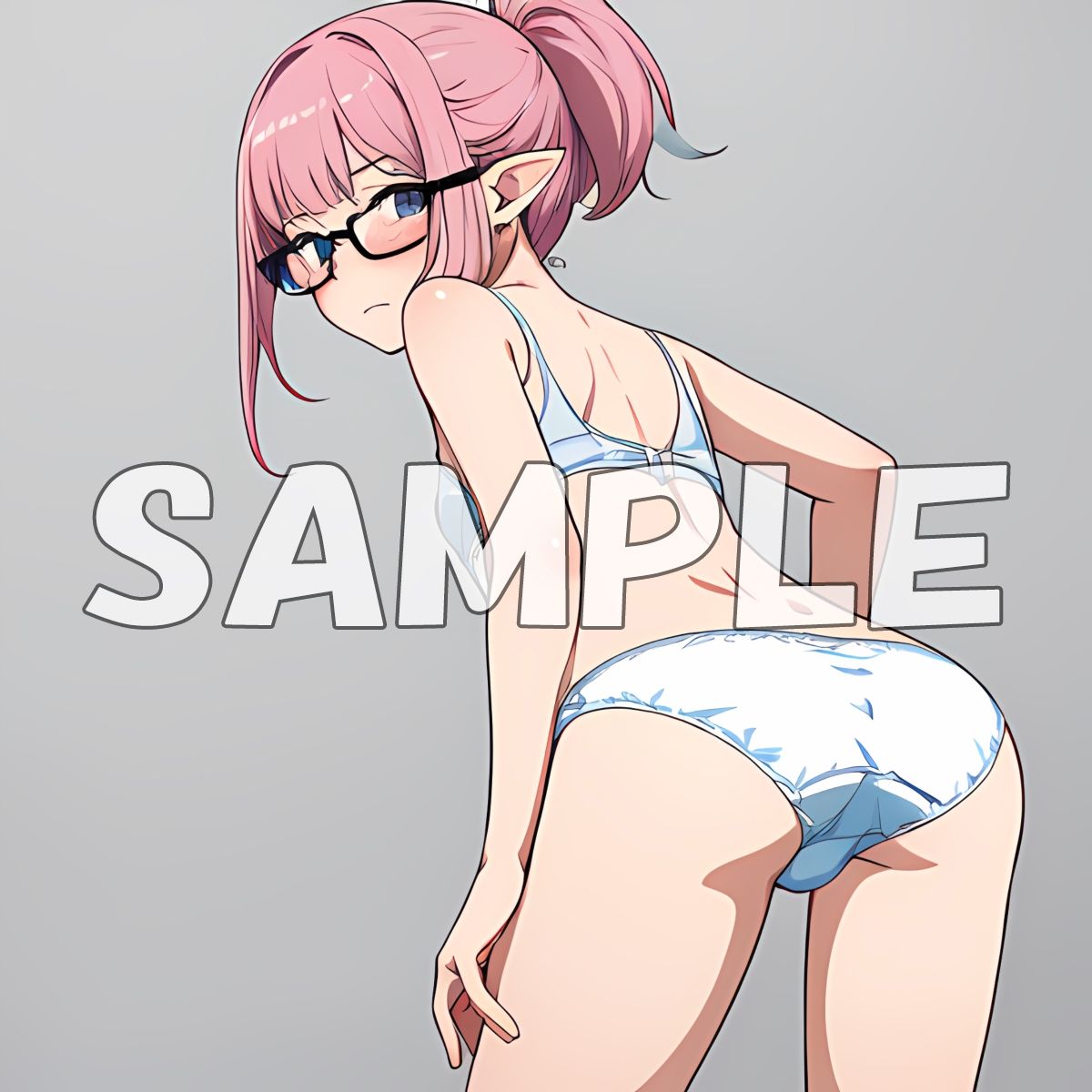 サンプル画像5:きまぐれ眼鏡ッ娘おぱんつ04 人外編 森人種零壱(牡丹桜) [d_433493]